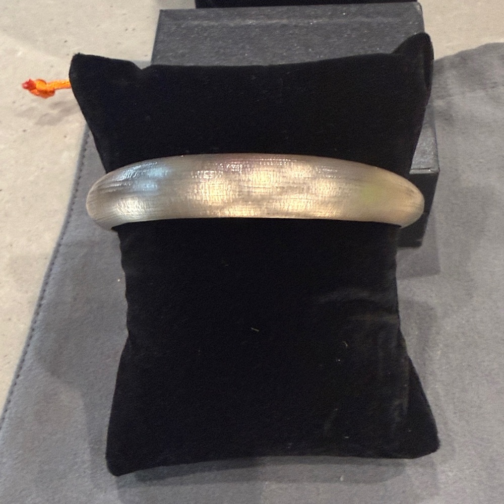 Alexis Bittar Warm Grey Lucite  Bangle Bracelet